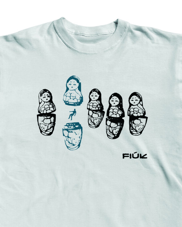 Fiúk - Matrjoska oversize póló (fehér) - Image 3